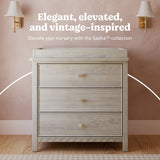 Graco Sasha 3 Drawer Chest with Removable Changing Table Topper in London Fog Callout image