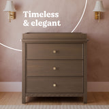 Sasha hazelnut 3 drawer chest with topper style callout