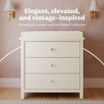 Graco Sasha 3 Drawer Chest with Changing Topper in Frosted Oat