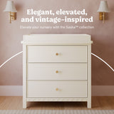 Graco Sasha 3 Drawer Chest with Changing Topper in Frosted Oat
