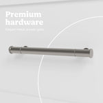 Classic white 3 drawer chest with topper premium hardware callout