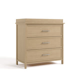 Classic driftwood 3 drawer chest with topper angle view