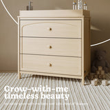 Olivia driftwood 3 drawer chest with changing topper callout