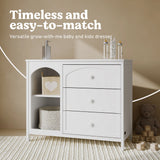 Olivia white 3 drawer combo dresser style callout