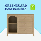 Olivia driftwood 3 drawer combo dresser certifications callout