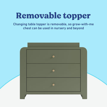 Read-with-Me 3 Drawer Chest with Bookshelves and Removable Changing Topper | Storkcraft Read-with-Me 3 Drawer Chest with Bookshelves and Removable Changing Topper | Storkcraft