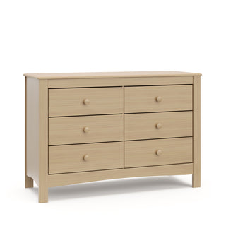 Driftwood 6 drawer dresser angled