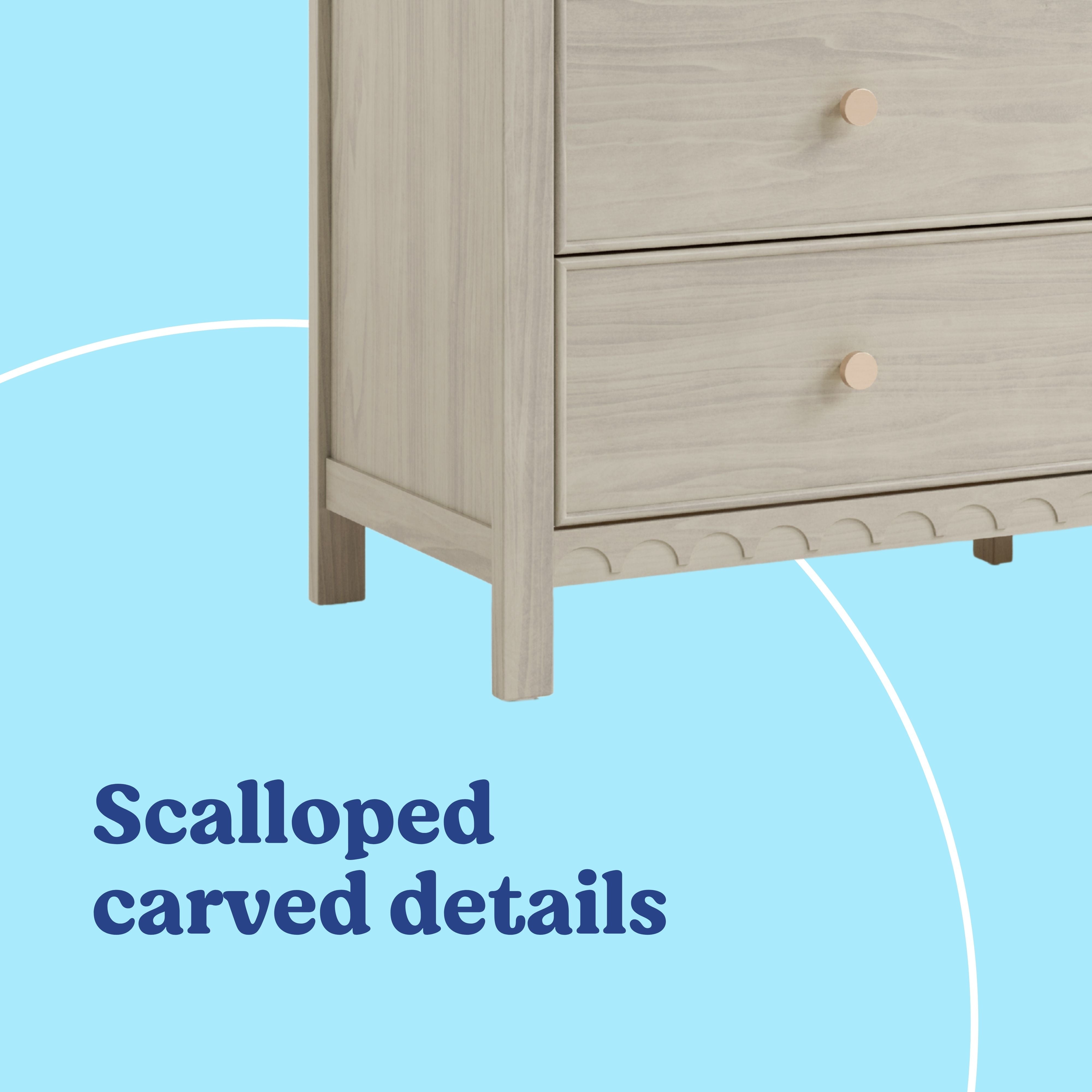 Graco Sasha 6 Drawer Dresser in London Fog Callout image