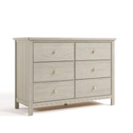 Graco Sasha 6 Drawer Dresser in London Fog Angled Image