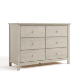 Graco Sasha 6 Drawer Dresser in London Fog Angled Image