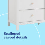 Graco Sasha 6 Drawer Dresser in White