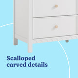 Graco Sasha 6 Drawer Dresser in White