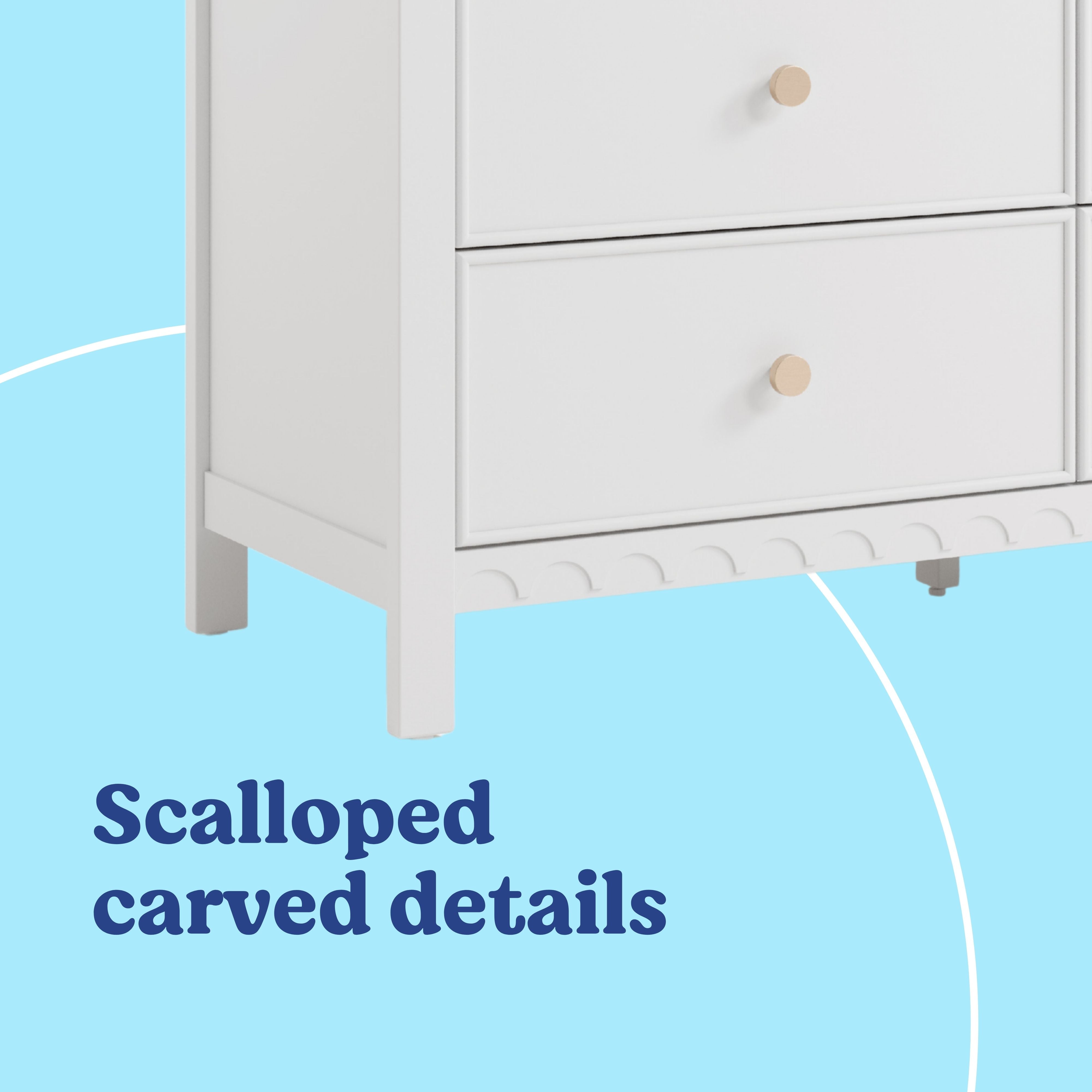 Graco Sasha 6 Drawer Dresser in White