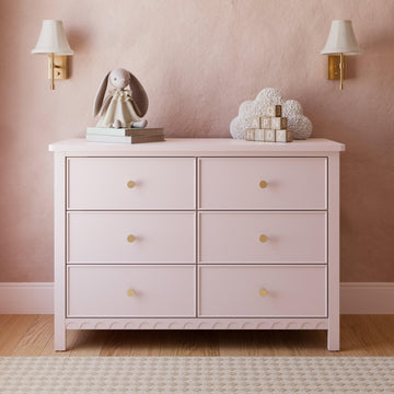 pink dresser Sasha™ 6 Drawer Dresser