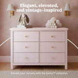 Graco Sasha 6 Drawer Dresser in Blush