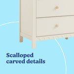 Graco Sasha 6 Drawer Dresser in Frosted Oat