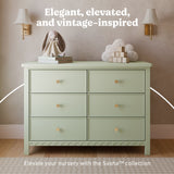 Graco Sasha 6 Drawer Dresser in Sage