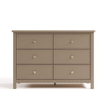 Graco Sasha 6 Drawer Dresser in Taupe front facing image