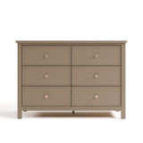 Graco Sasha 6 Drawer Dresser in Taupe front facing image