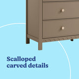 Graco Sasha 6 Drawer Dresser in Taupe Callout image
