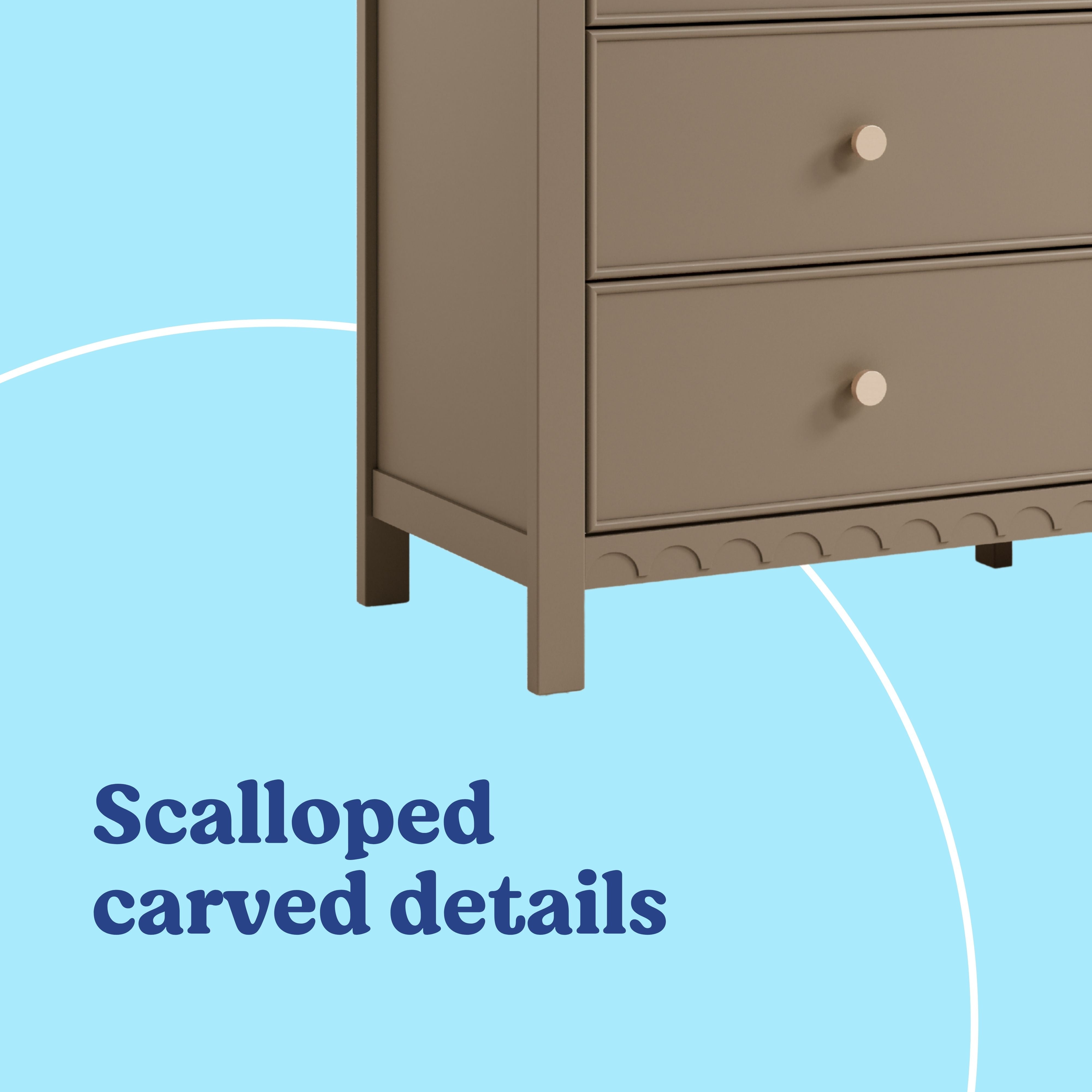 Graco Sasha 6 Drawer Dresser in Taupe Callout image
