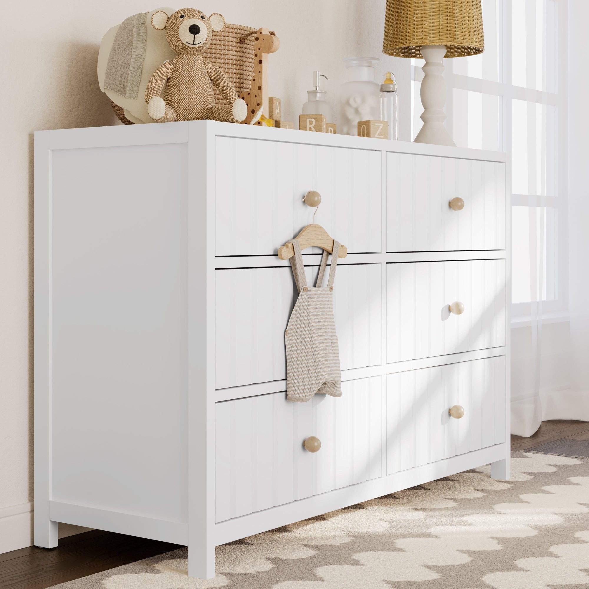 Graco® Teddi® 6 Drawer Dresser with Customizable Knobs – Storkcraft
