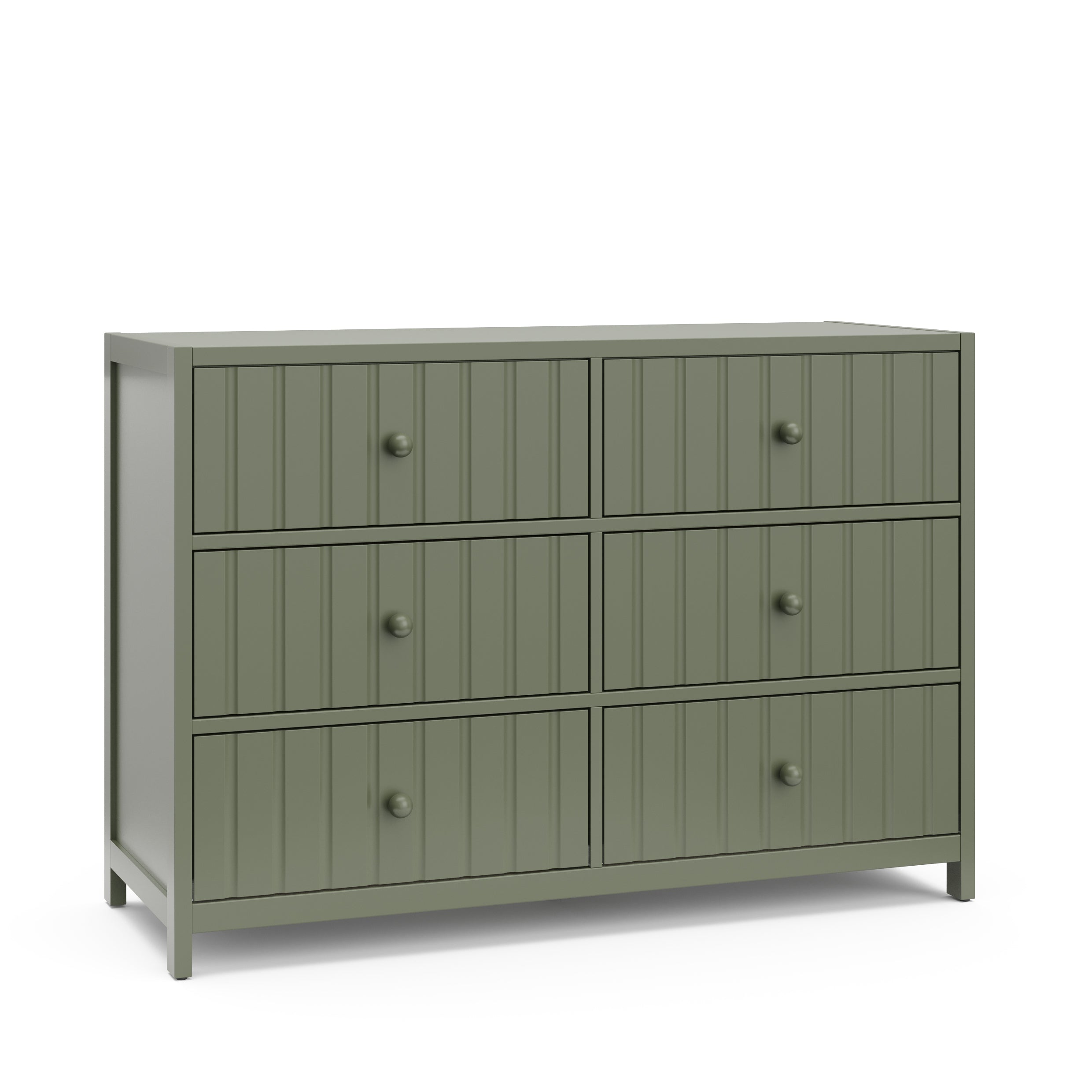Teddi 6 Drawer Double Dresser Graco Color: Olive
