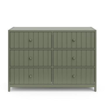 green emerald velvet dress Alpine Furniture Avery Dresser, Olive Green main image 1
