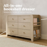 Read-with-Me driftwood 6 drawer dresser style callout