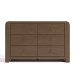 Read-with-Me hazelnut 6 drawer dresser front view