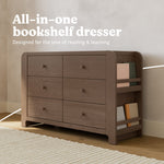 Read-with-Me hazelnut 6 drawer dresser style callout