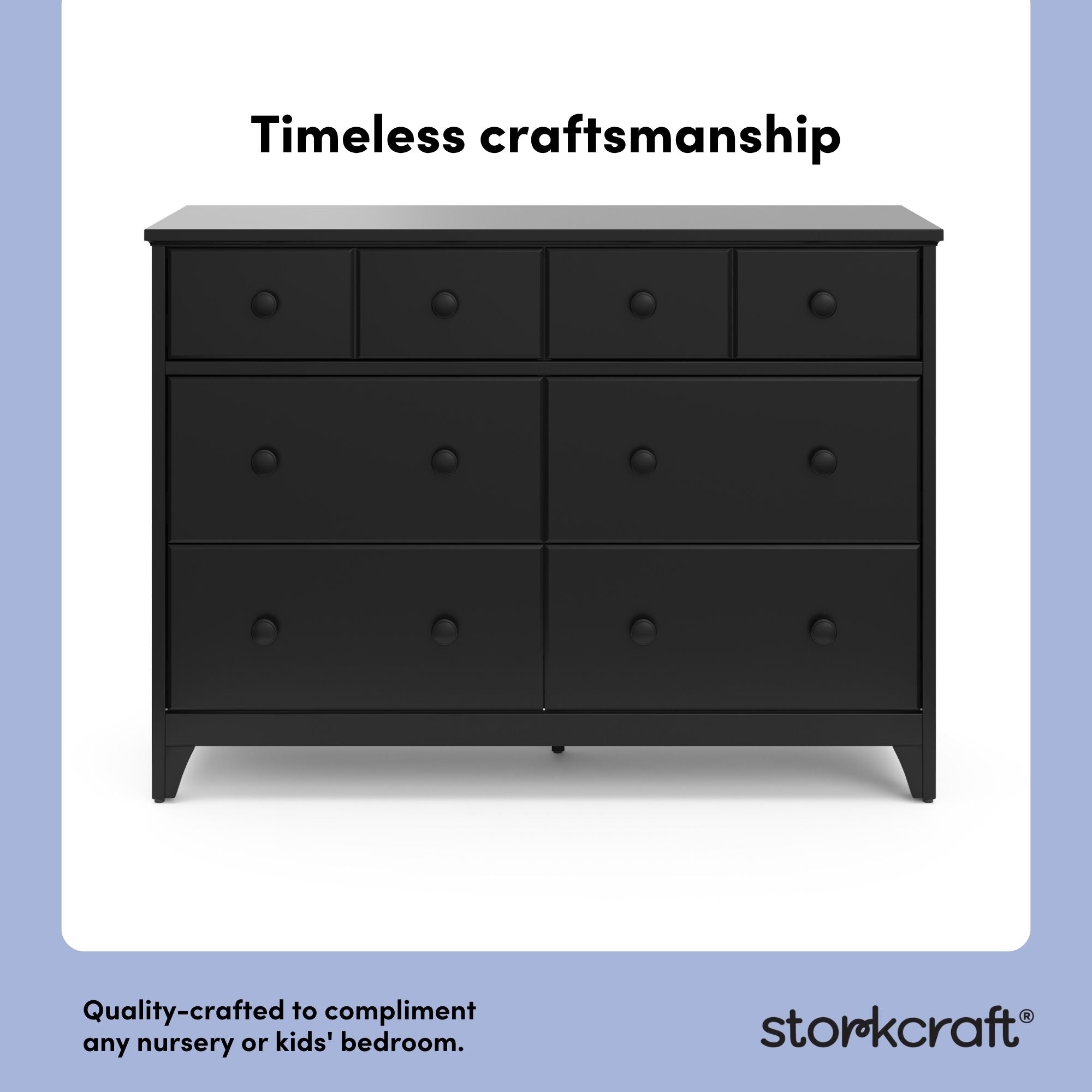 Moss black 6 drawer dresser style callout