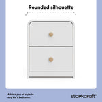 Santos white nightstand style callout