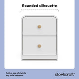 Santos white nightstand style callout