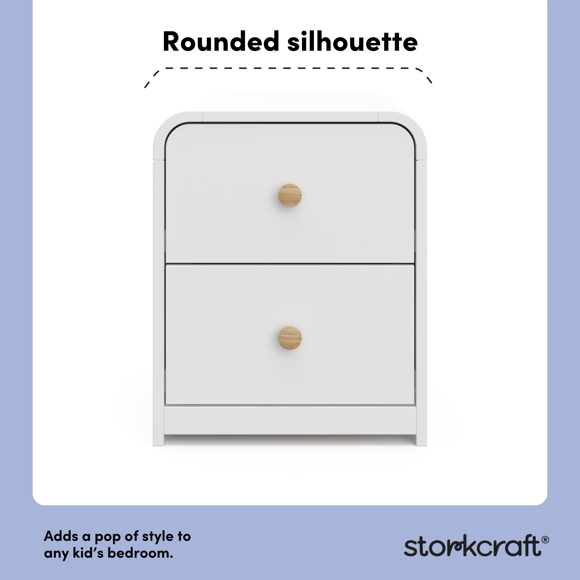 Santos white nightstand style callout