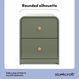 Santos olive nightstand style callout
