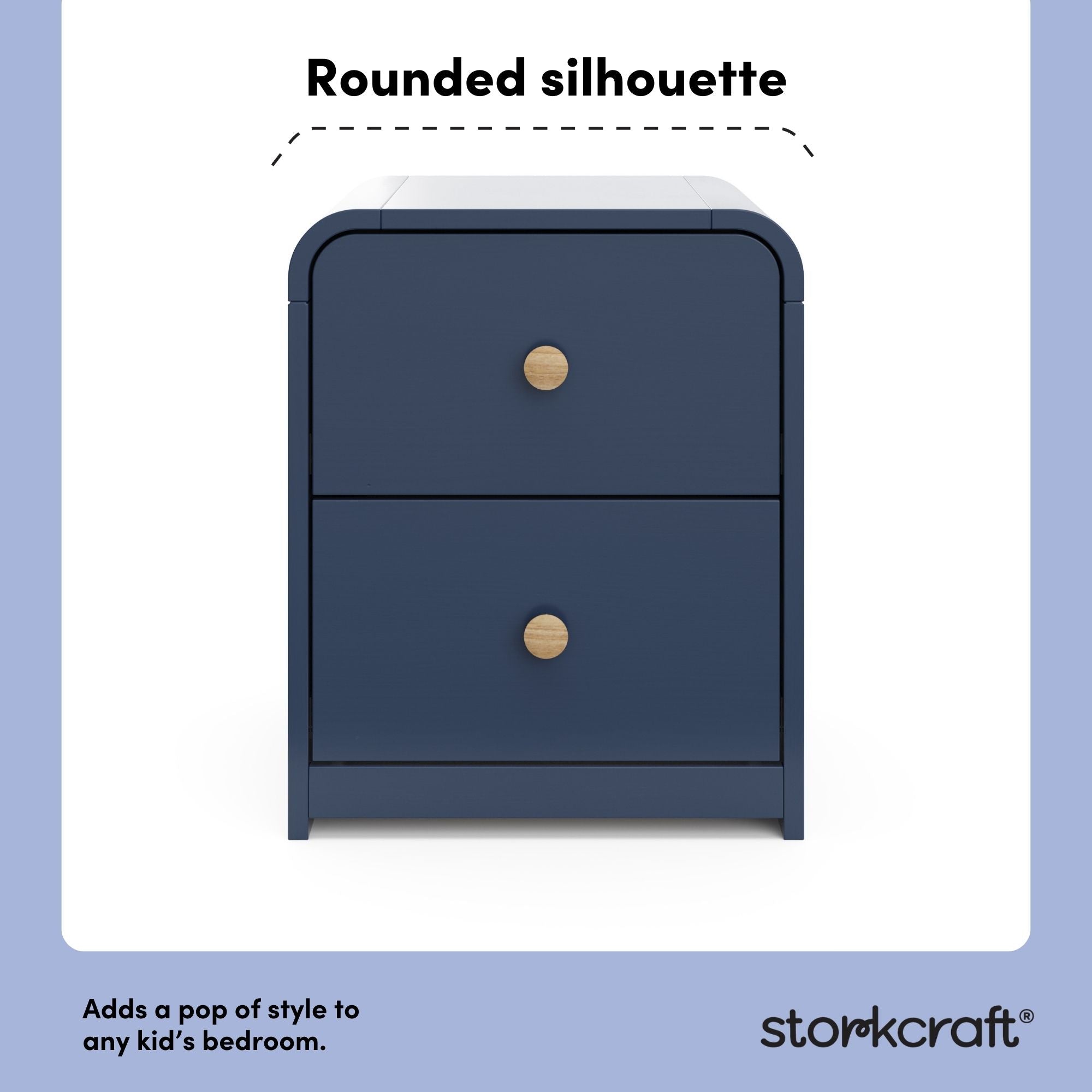 Santos midnight blue nightstand style callout