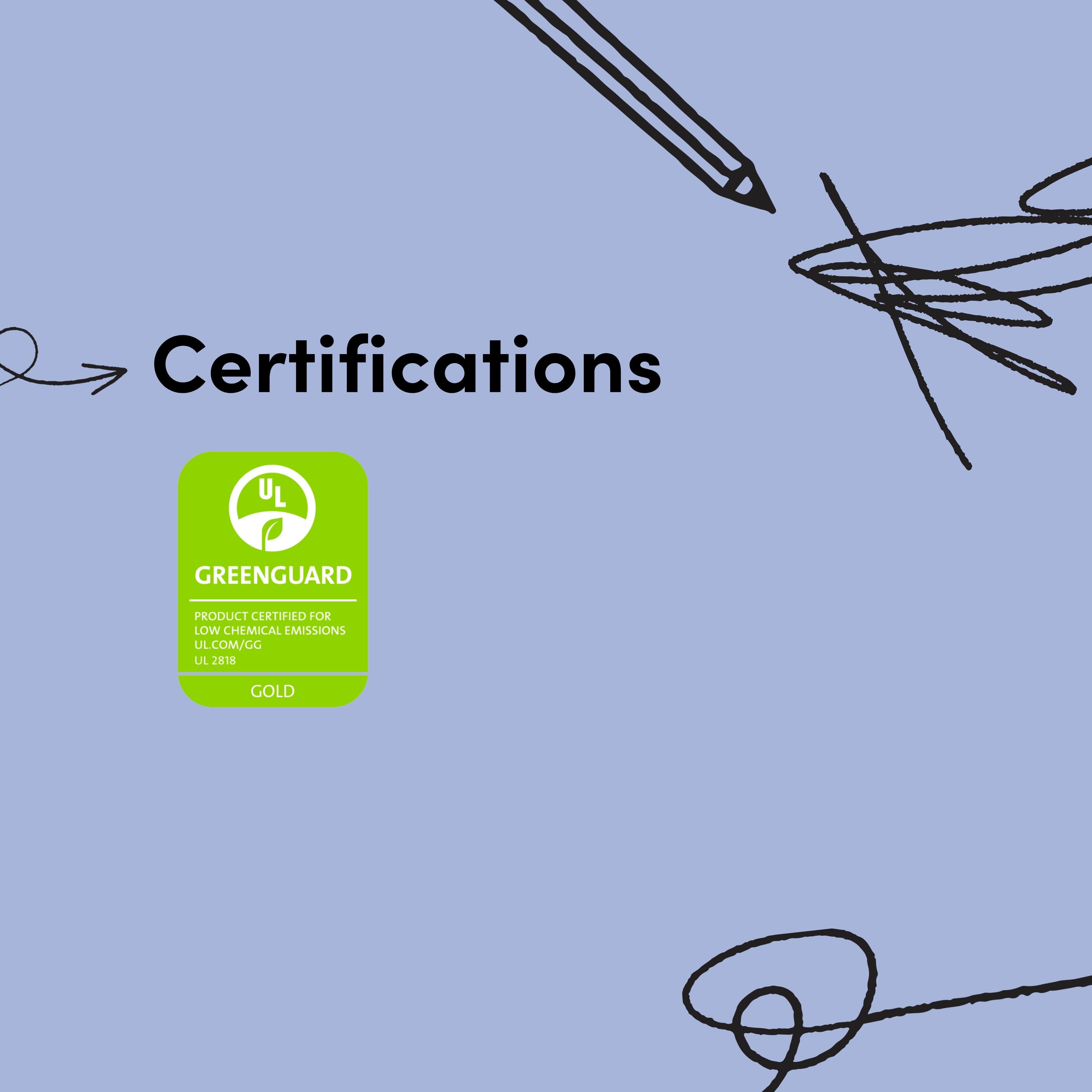 California 2 drawer nightstand certifications callout