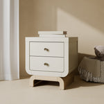 Santorini frosted oat with driftwood 2 drawer nightstand in kids room