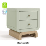 santorini sage with driftwood 2 drawer nightstand certifications callout