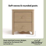 Casablanca driftwood 2 drawer nightstand style callout