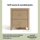 Casablanca driftwood 2 drawer nightstand style callout