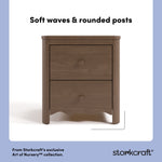 Casablanca hazelnut 2 drawer nightstand style callout