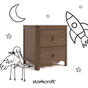 Storkcraft® Casablanca™ 2 Drawer Nightstand