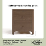 Casablanca hazelnut 2 drawer nightstand style callout