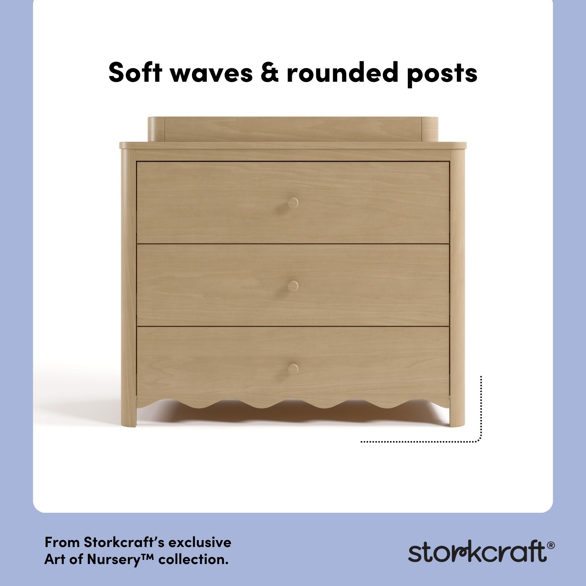 Casablanca driftwood 3 drawer chest with topper style callout