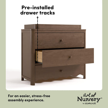 Storkcraft® Casablanca™ 3 Drawer Chest with Removable Changing Table Topper