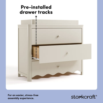 Storkcraft® Casablanca™ 3 Drawer Chest with Removable Changing Table Topper
