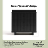 Kyoto black 3 drawer chest with changing topper style callout