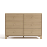 6 Drawer Dresser front view (Driftwood)